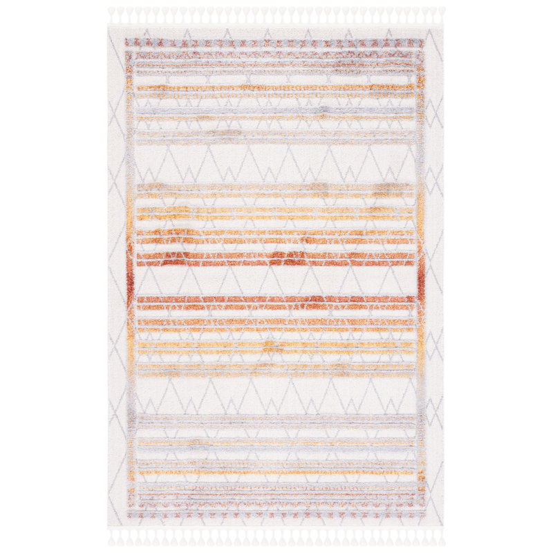 Sheron Performance Striped Rug, Rectangle 4' x 6'