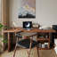 Bureau rectangulaire en bois massif Nu-brun-1520384541