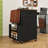 Kitchen Island with Drop Leaf, Drawer, Side Rack and Towel Rack-187620645