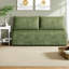 Canapé d'angle moderne, canapé nuage en velours côtelé moelleux de 150 cm (59,1 pouces), vert, sans assemblage-1391906975