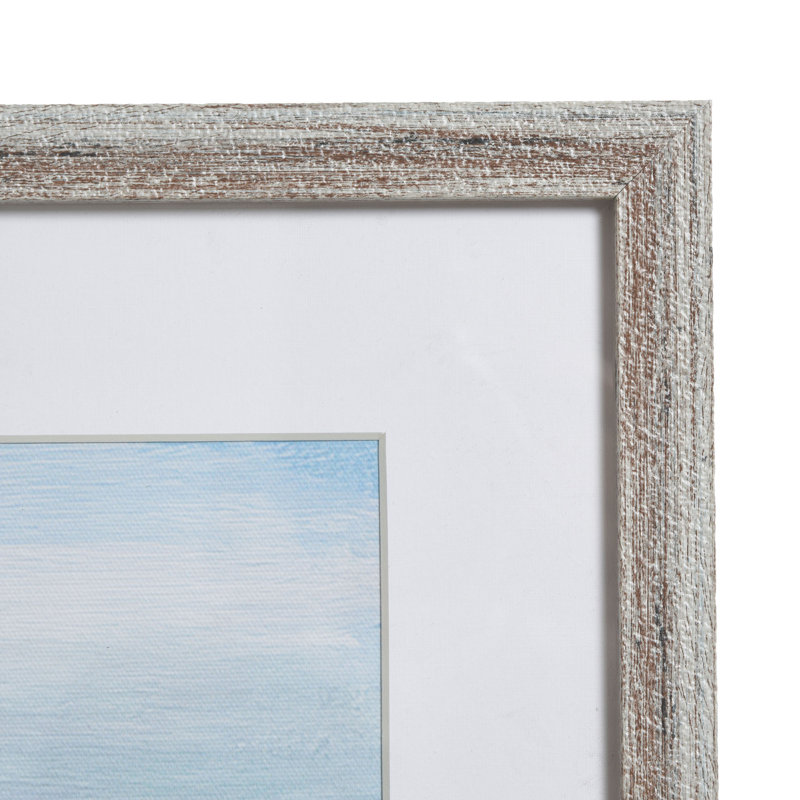 «Beach Front» - ensemble de 4 impressions sur toile encadrées