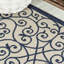 Tapis intérieur / extérieur bleu marine / beige Deilani-1058741147