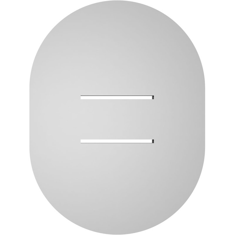 Vertical Round Ended Surface Mount Signature Urethane Functional Gable Vent, Primed Tan, 16'' H x 12'' W x 1'' D