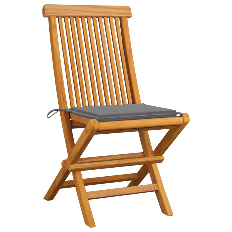 Ensemble de 4 chaises de patio Maru, Gris