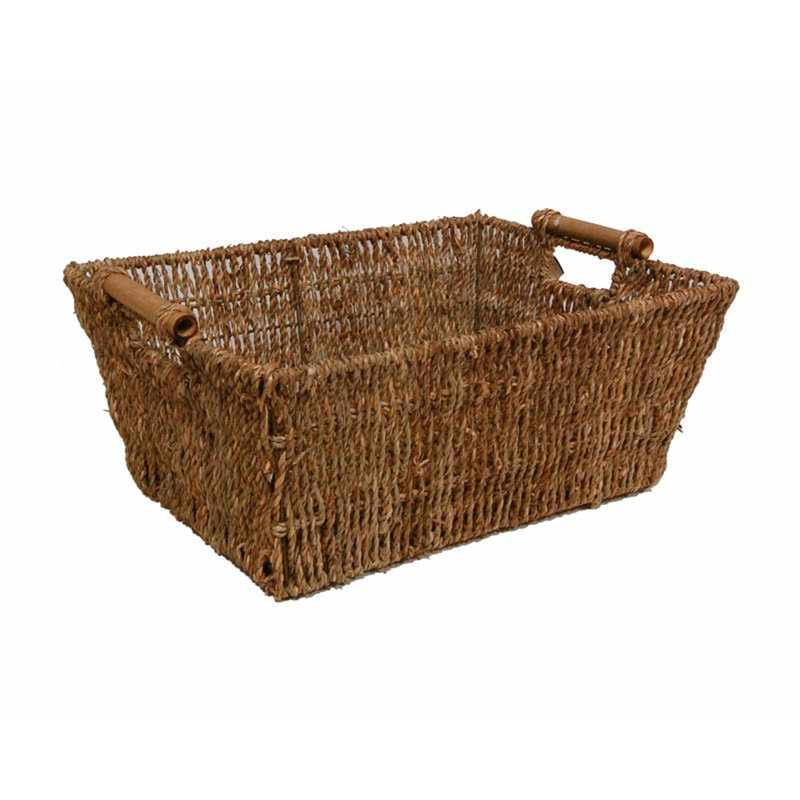 Panier utilitaire en osier, H 13 po x l 17 po x P 7 po