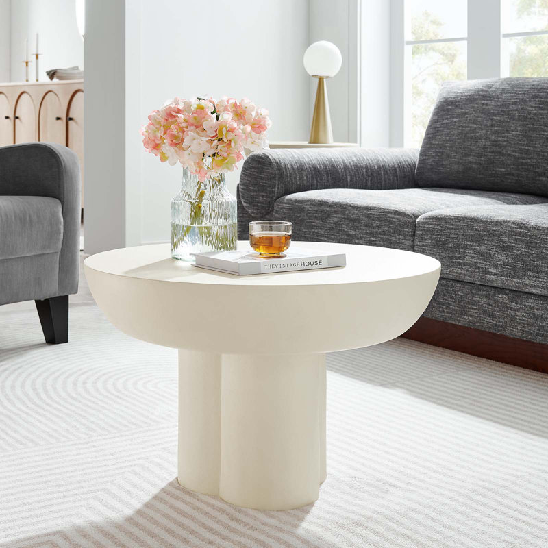 Table basse Modway Caspian, Blanc