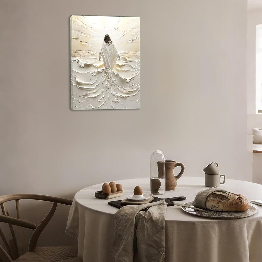 Marlow Home Co. Jesus Walking On Water Canvas Wall Art, Inspirational ...