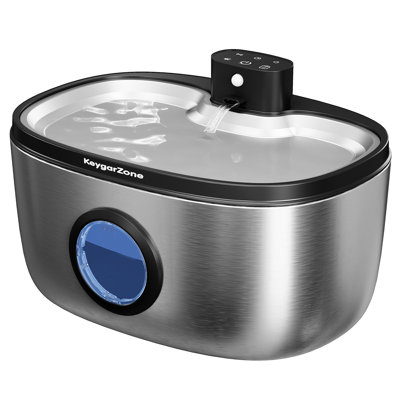 5L Wireless Pet Water Fountain, Stainless Steel