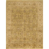 Wool Oriental Area Rug in Light Olive/Ivory