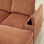 Canapé modulaire à assise profonde avec repose-pieds, canapé-lit en velours côtelé-129891948