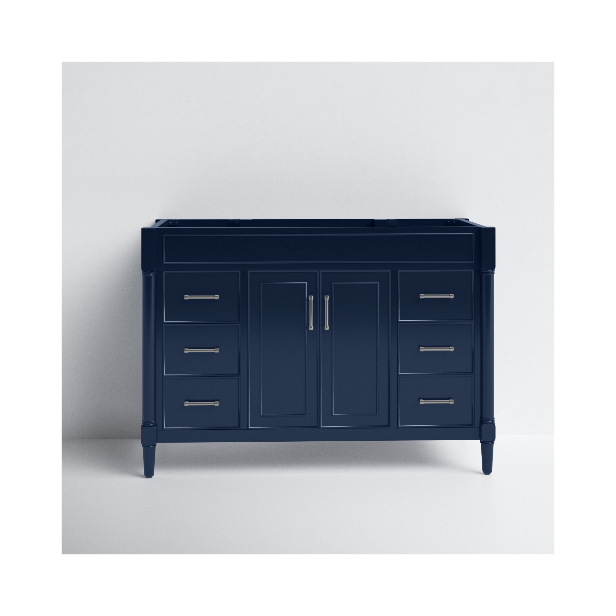 Addison 48'' Single Bathroom Vanity Base, Navy Blue