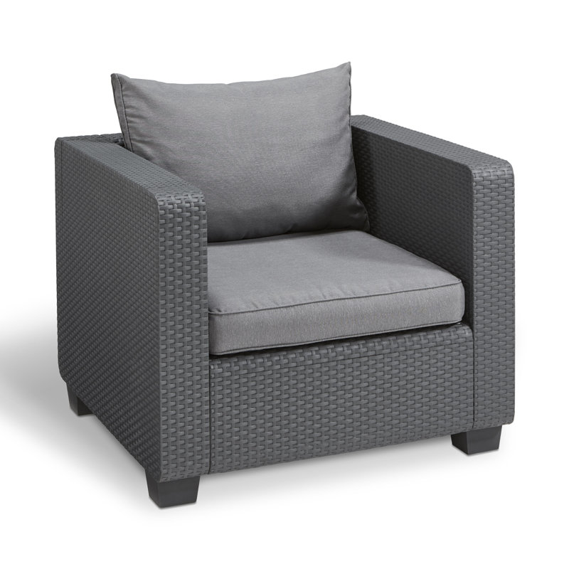 Outdoor Lounge Chair, Gray