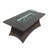 Arayeli Rectangle Aluminum Propane Smokeless Fire Pit Table with Hidden Fuel Tank-281721824