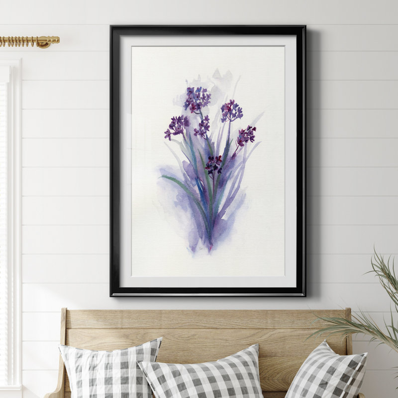 «Pretty in Purple II», reproduction d'art sur papier encadrée, H 30,5 po x l 42,5 po x P 1,5 po, Papier noir