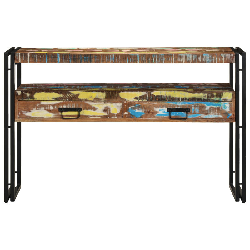 Solid Reclaimed Wood Medium Side Table
