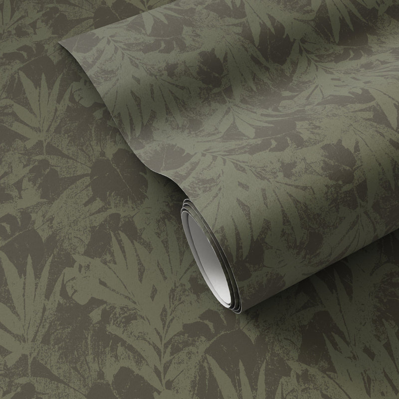 Tropic Paradise Wallpaper by Getty Images, W52" x H132", Tropic Paradise Olive Night I