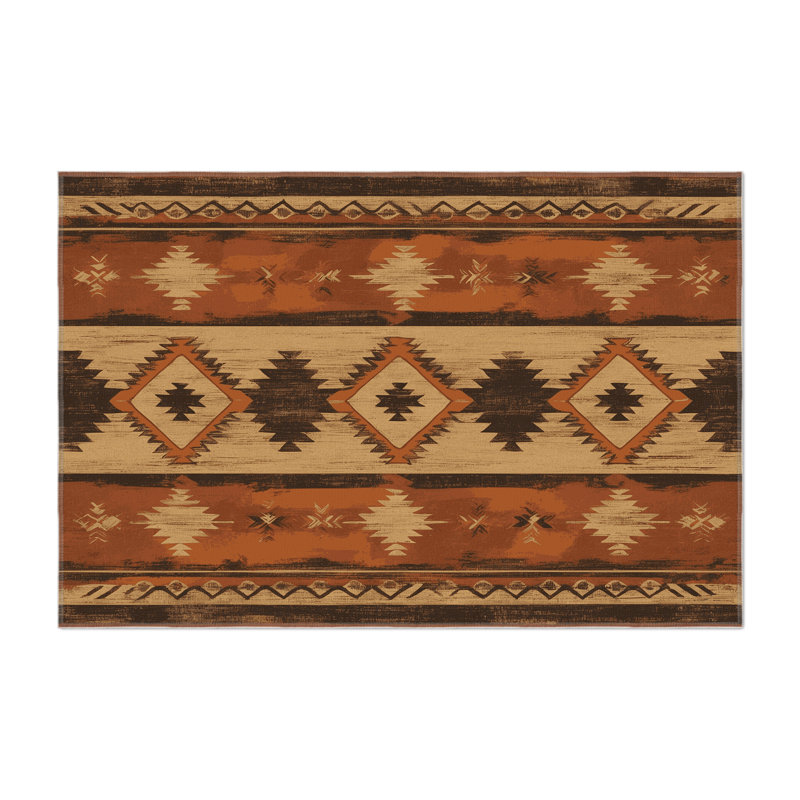 Painted Cliffs Indoor And Outdoor Area Rug, Rectangle 4' x 6'