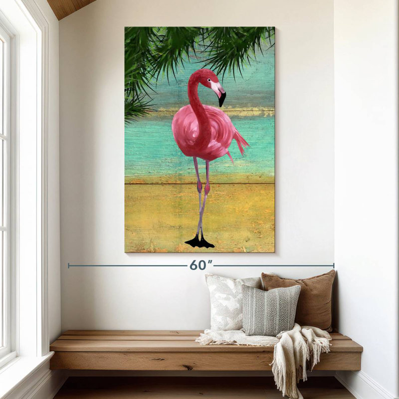 Brampt Flamingo Frame I, 51" H x 34" W