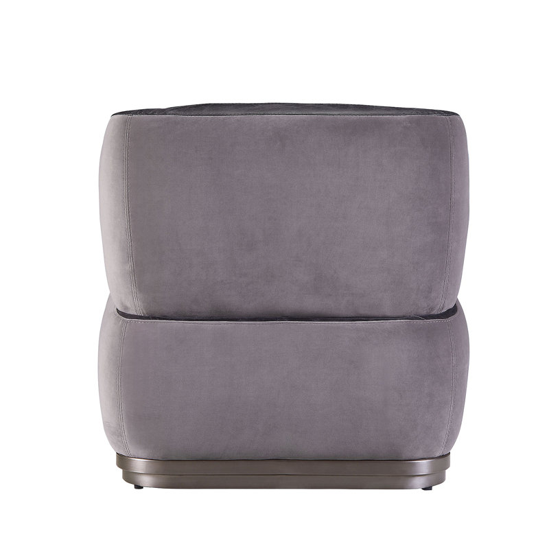 Fauteuil d'appoint antique ardoise et gris