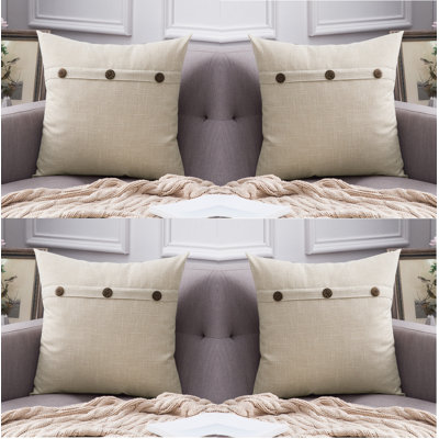 Housse de coussin en chenille à motif géométrique 18 po