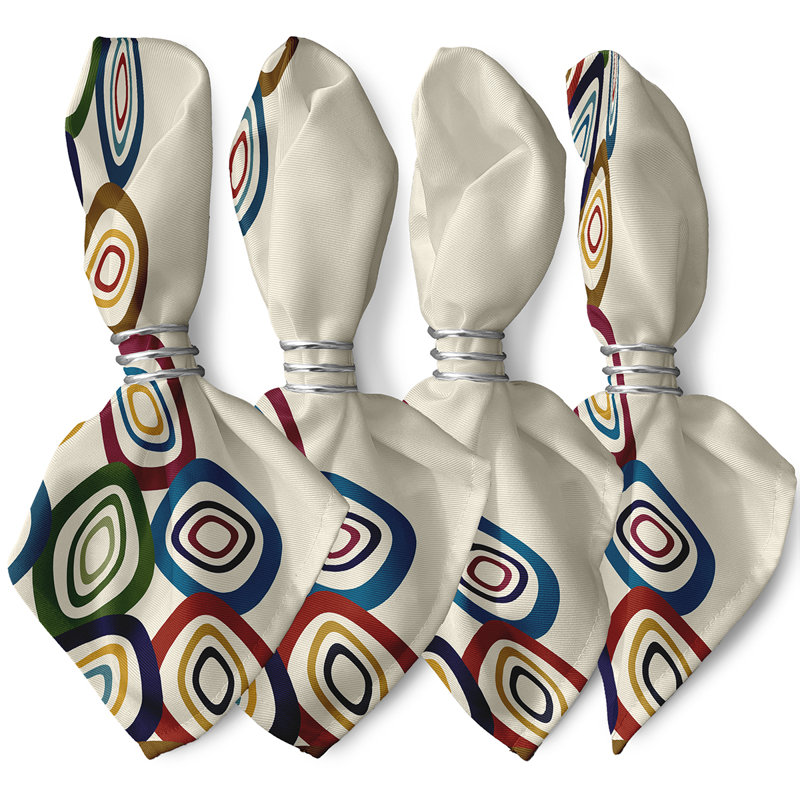 Lacorya Falling Leaves Napkins, Ivory