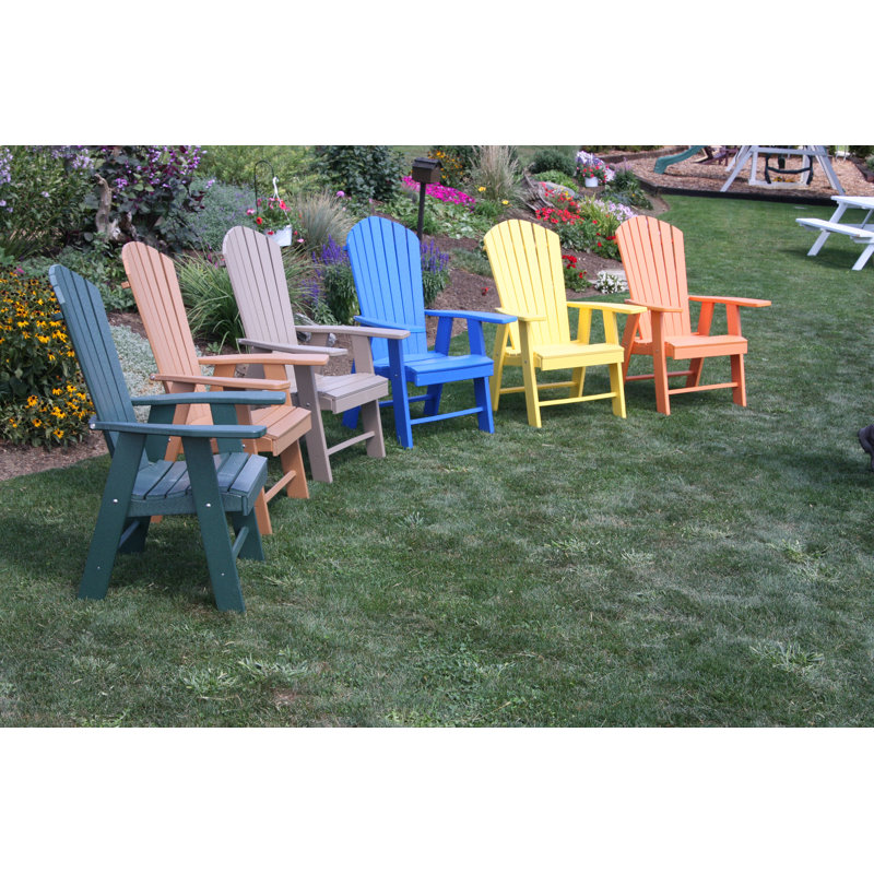 Chaise Adirondack verticale en plastique Stalham, Brun Tudor