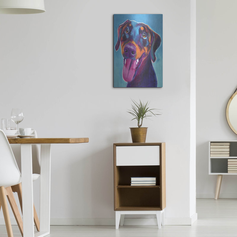 "Doberman - Annie" par Dawg Painter, H 24 po x l 16 po