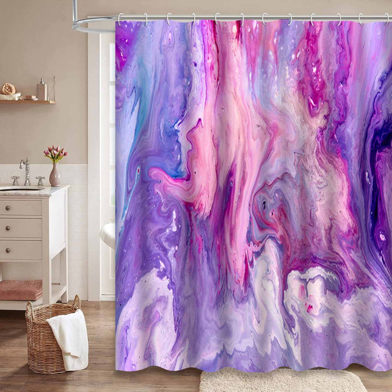 Rideau de douche avec 12 crochets Beautiful Landscape, L 72 po x l 84 po