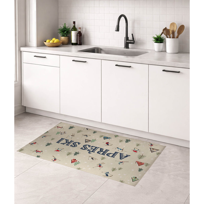 Tapis de cuisine Apres Ski, Ivoire ivoire, Rectangle 5 pi x 7 pi