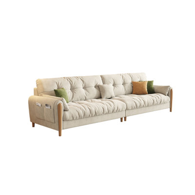Modern log straight fabric sofa
