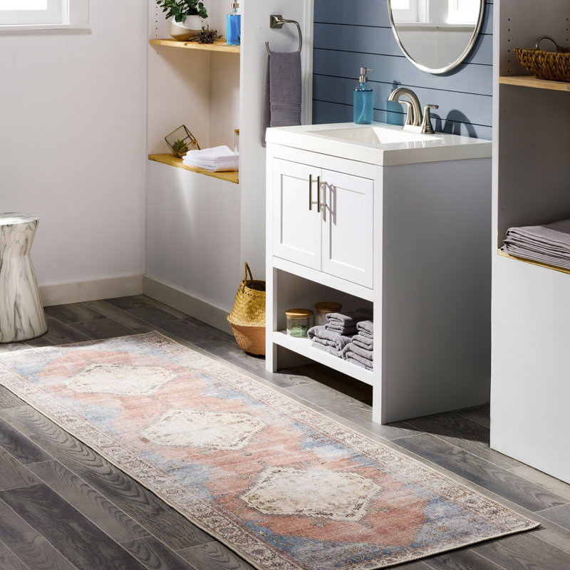 Heyward Washable Oriental Indoor Rug, Rectangle 6'7" x 9'