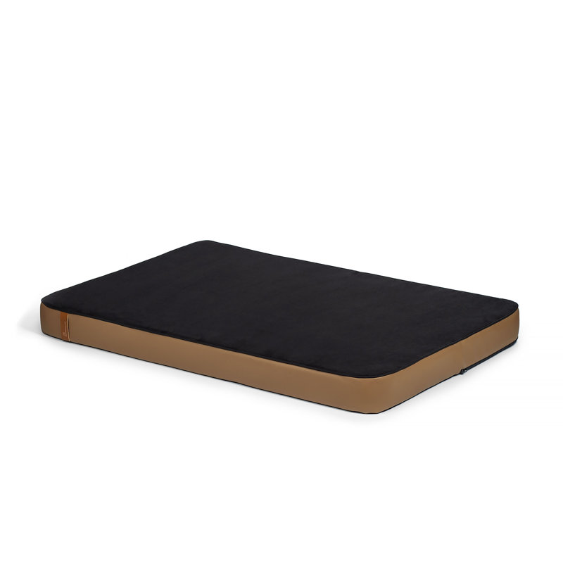 Pet Bed, 8cm H x 100cm W x 67cm D, Black/Brown