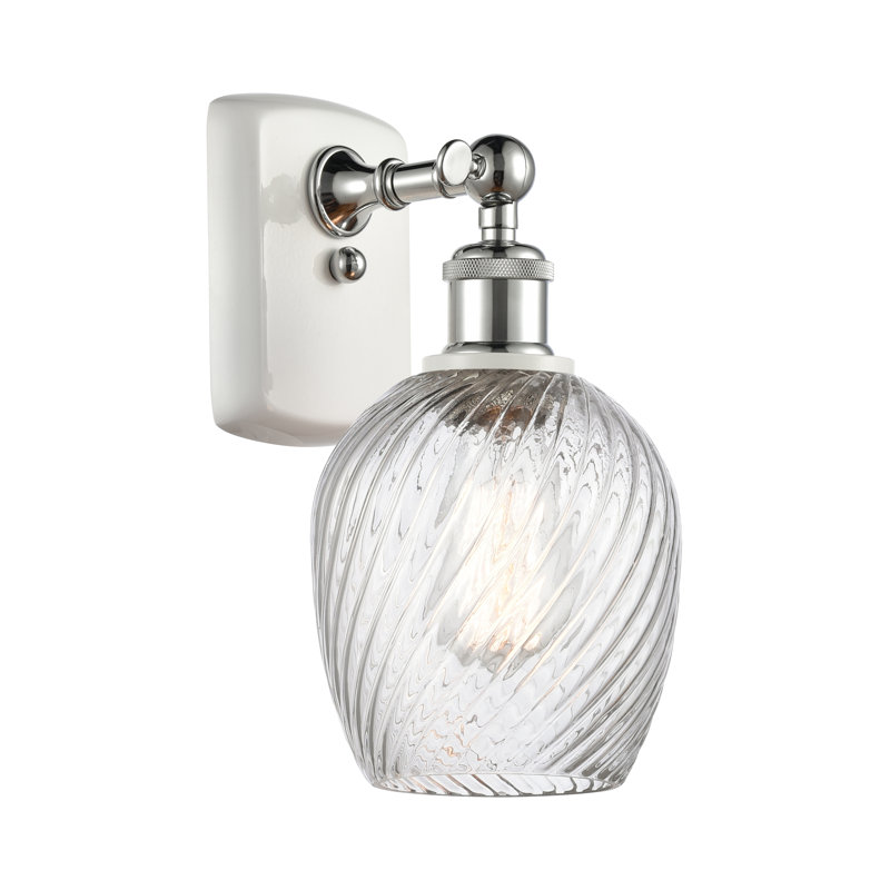 Whitsett 1 - Light Dimmable Armed Sconce, LED, Polished Nickel