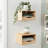 Adeana Poplar Floating Shelf with Drawer-849281231