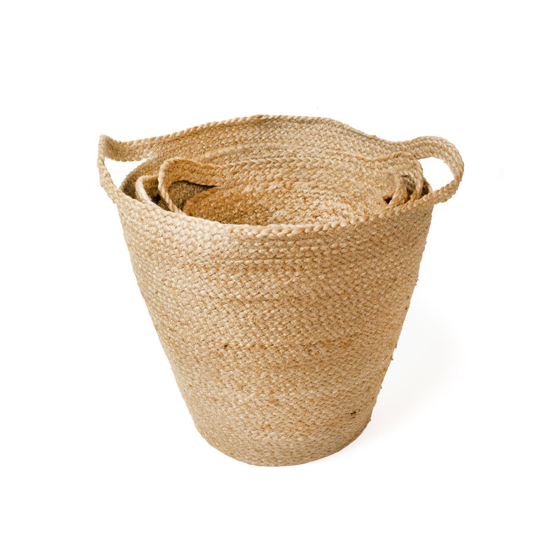 Ensemble de 3 paniers en jute