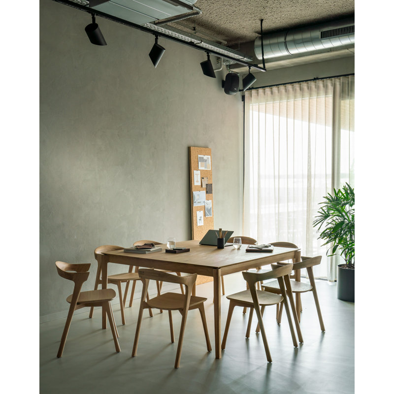 Bok Square Solid Oak Dining Table, Oak, 57.5" x 57.5"
