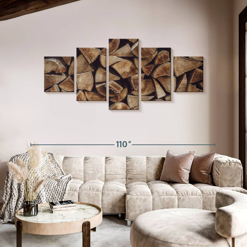 Woodpile For Winter, 42" H x 92" W