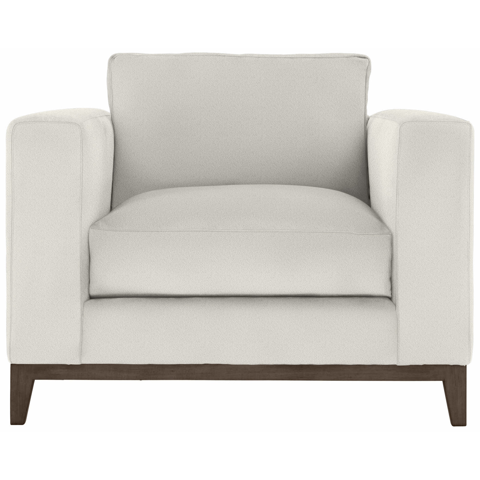 Noel 40" Wide Armchair, White 5555-000, Aged Gray