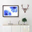 Two Blue Flowers - Picture Frame Painting Print-56733834-56733837