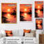 «Island Sunrise Serenity I» - art mural bord de mer tropical-442578662-442578582