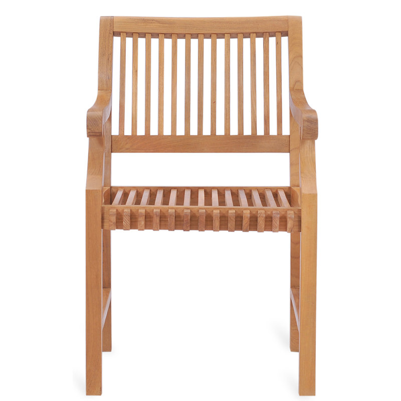 Outdoor 7 - Piece Teak Dining Set with Cushions