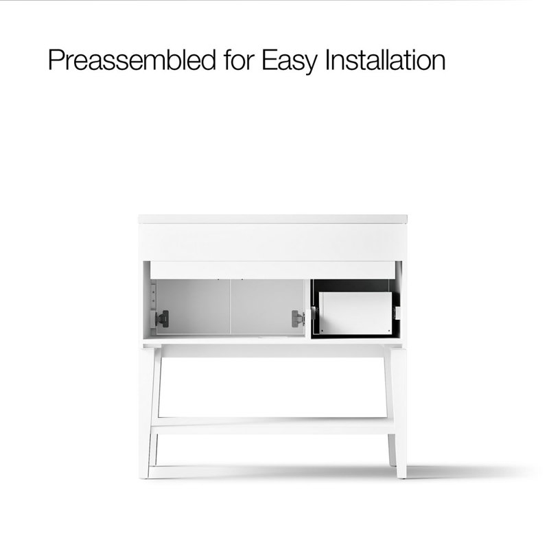 Winnow 36-In Bathroom Vanity Set, White