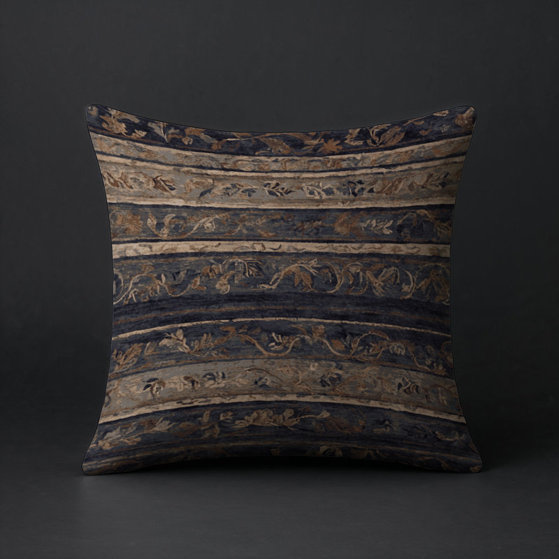 Coussin décoratif intérieur et extérieur Modern, Carré 16 po, Mauve géométrique