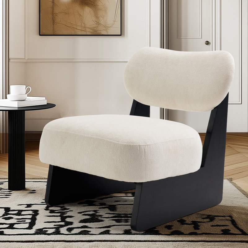 Chaise d'appoint Meir Chinille, Chenille beige