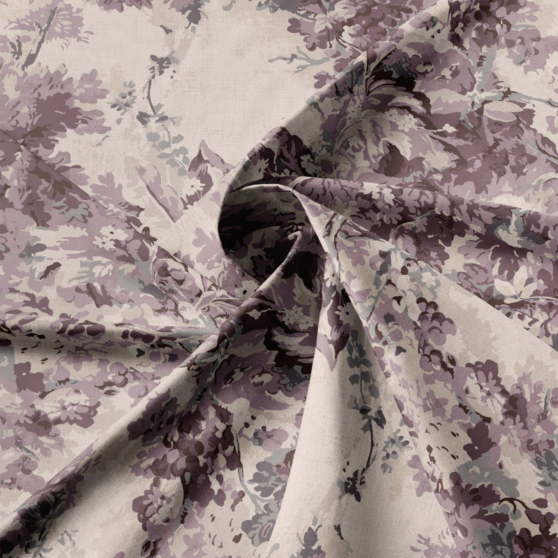 Ensemble de housse de couette en coton 8 pièces Dolce Wisteria, Housse de couette grand super et 7 pièces supplé