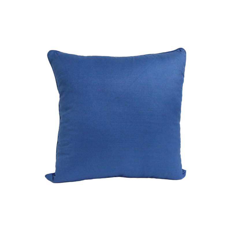 Coussin en soie unie de qualité supérieure, Bleu royal