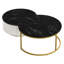 Table basse gigogne moderne moderne cannelée avec tiroir de 31,5 po-625802192-634335826
