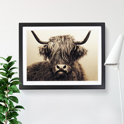 Highland Cow View Vol.3 - Framed Print