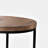 Dondie Round Modern Rustic Solid Wood and Metal Nesting End Tables - Set of 3