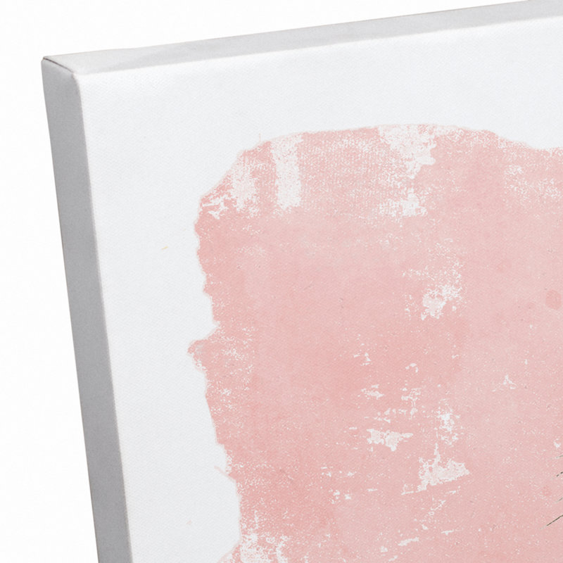 «Watercolor Leopard on Two Tone Blush», reproduction d'art sur toile, H 20 po x l 16 po x P 1,25 po